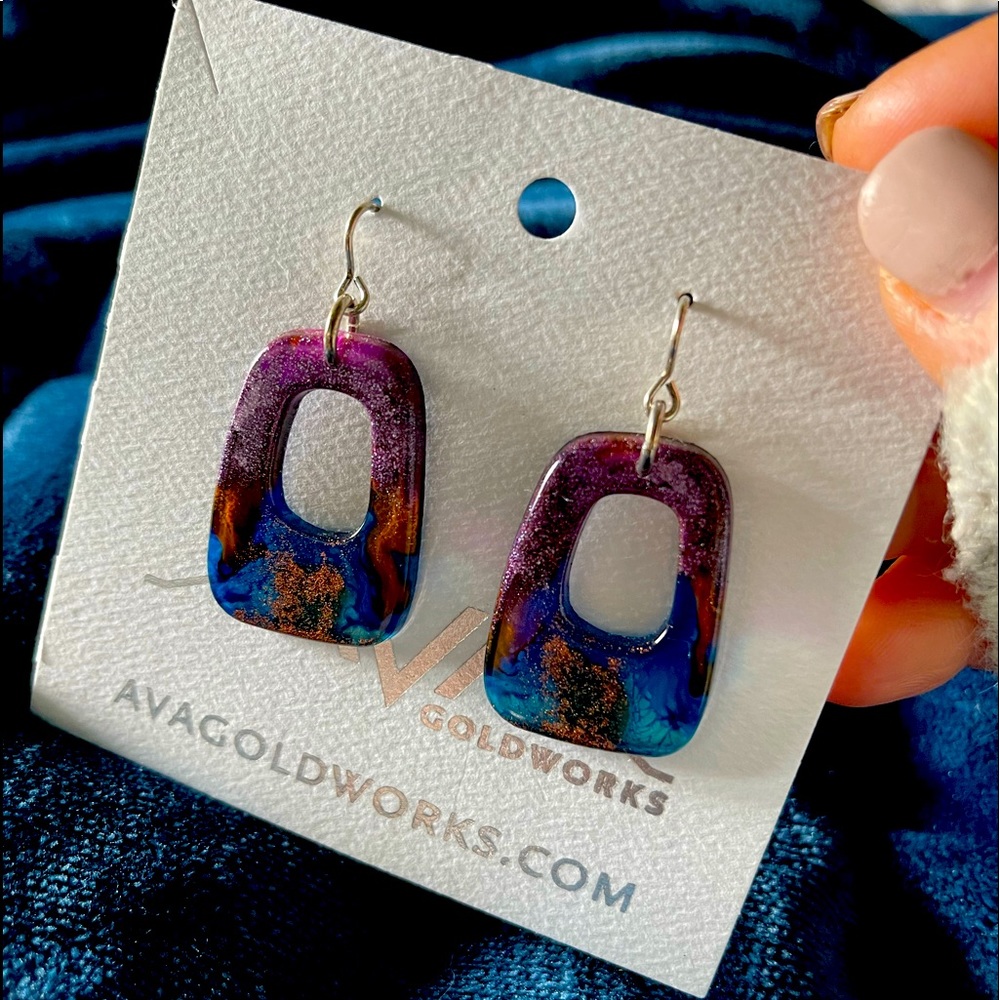 Unique Lucite Earrings | Brand New